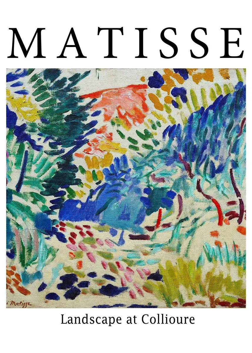 Matisse - abstrakcyjny plakat w stylu nordyckim Jasnozielony