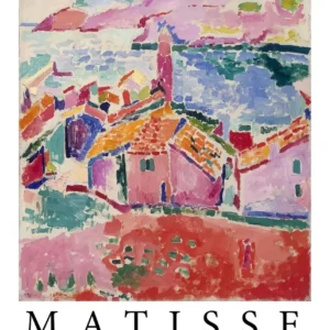 Matisse - abstrakcyjny plakat w stylu nordyckim Niebieski
