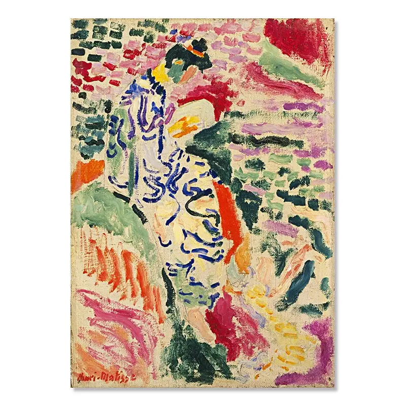 Plakat Matisse abstrakcyjny krajobraz vintage Biały