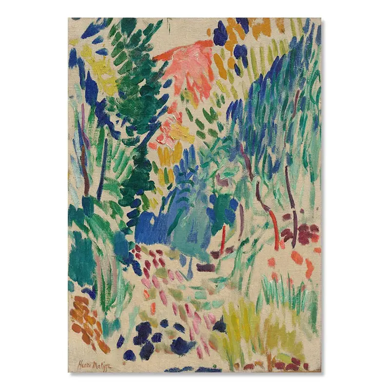 Plakat Matisse abstrakcyjny krajobraz vintage Burgundia
