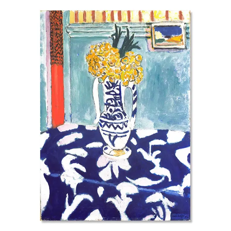 Plakat Matisse abstrakcyjny krajobraz vintage Zielony