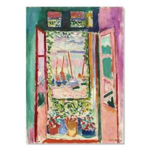 Plakat Matisse abstrakcyjny krajobraz vintage żółty