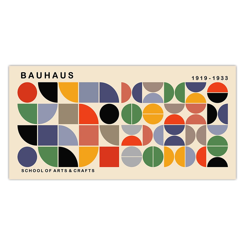 Plakat Matisse Bauhaus - geometryczne liście abstrakcja Fioletowy