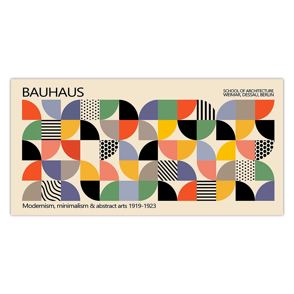 Plakat Matisse Bauhaus - geometryczne liście abstrakcja Jasnoszary