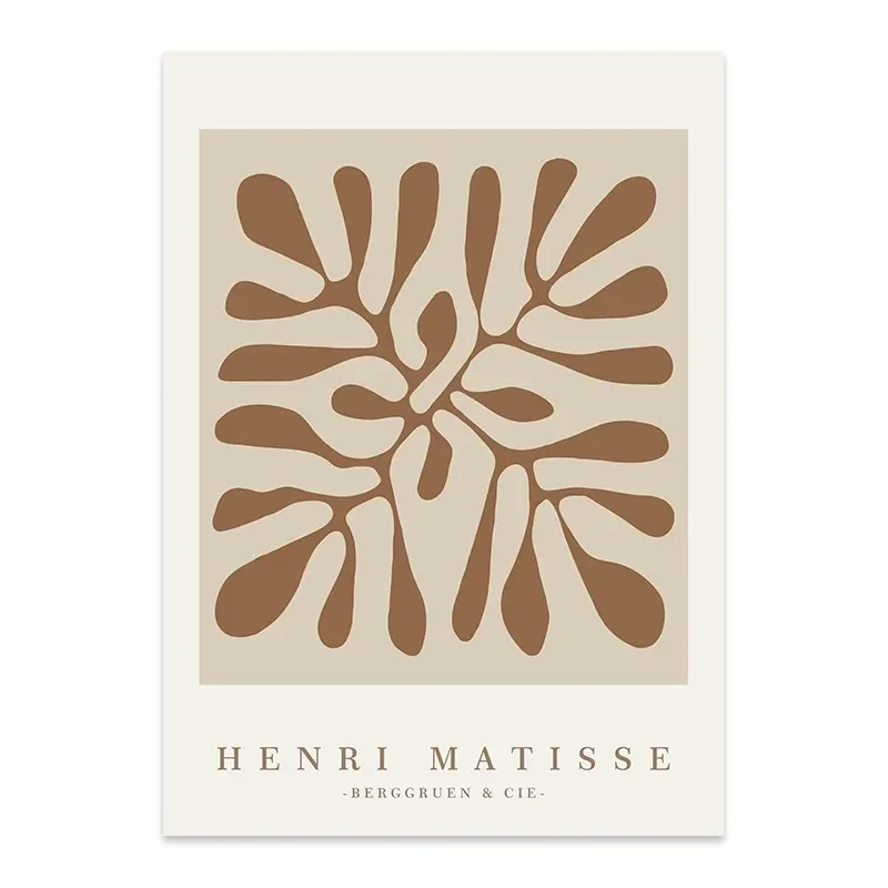 Matisse boho - beżowo-biała linia Burgundia