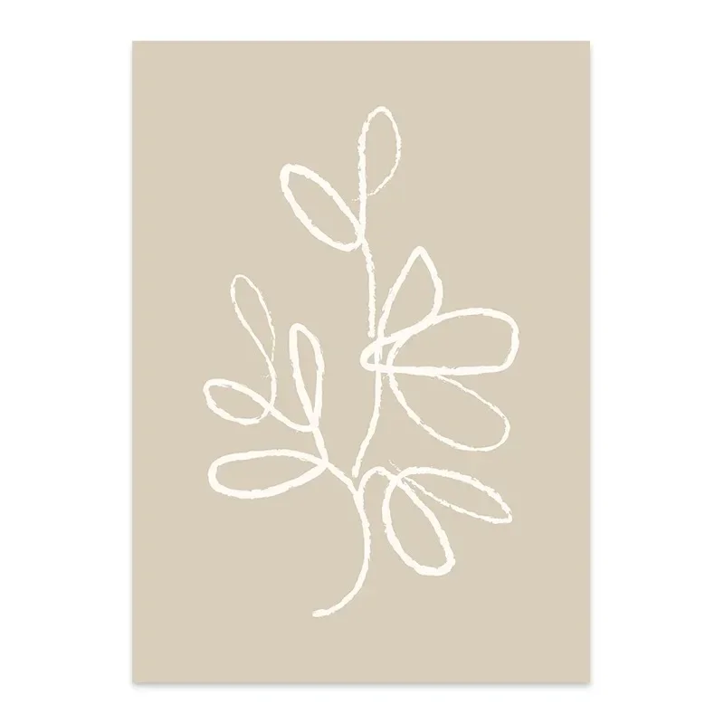 Matisse boho - beżowo-biała linia Jasnoszary