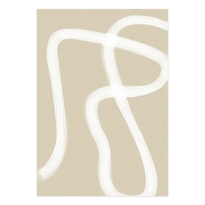 Matisse boho - beżowo-biała linia żółty