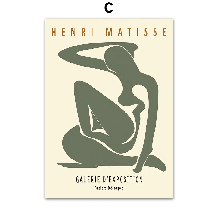 Plakat Matisse - kobieta i kwiaty Granatowy