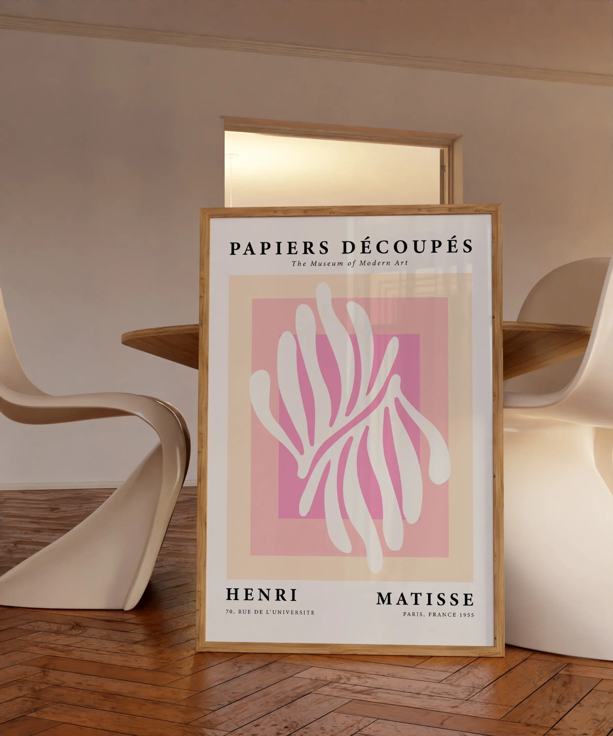 Matisse – kolorowy plakat z kwiatami i liśćmi Wzór 11