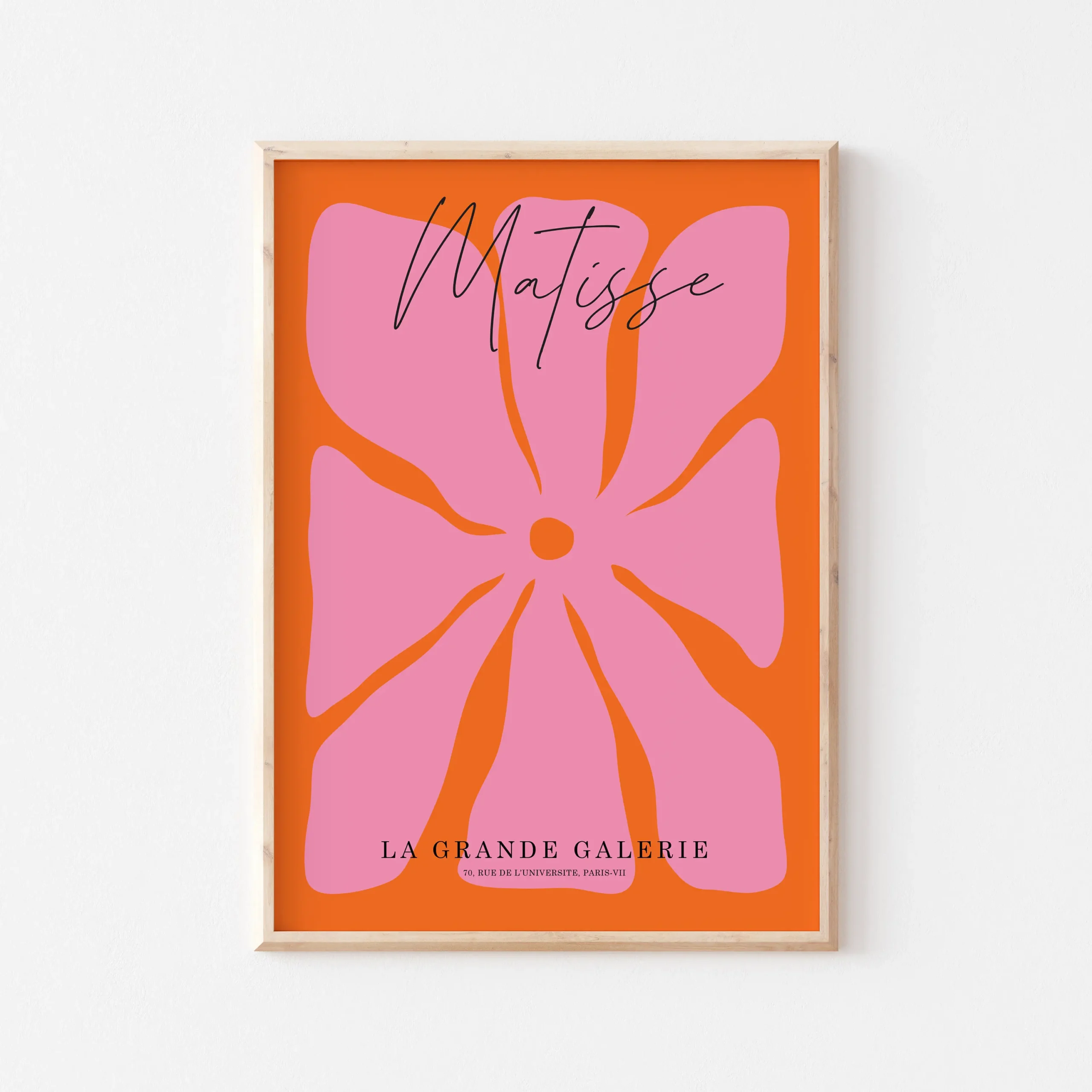 Matisse - kolorowy plakat z kwiatami i liśćmi Wzór 5
