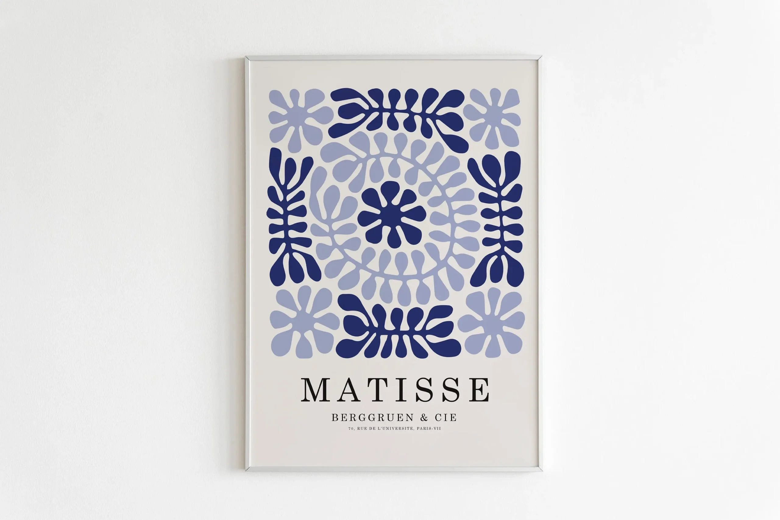 Matisse - kolorowy plakat z kwiatami i liśćmi Wzór 8