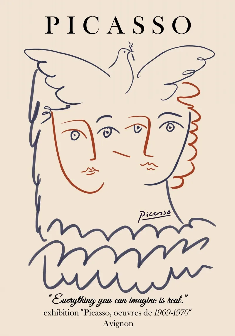 Plakat Matisse niebieski motyl Czarny