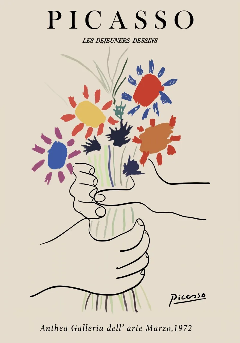 Plakat Matisse niebieski motyl żółty
