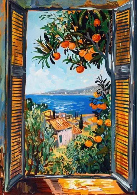 Henri Matisse – Otwarte okno, plakat reprodukcja Wzór 10