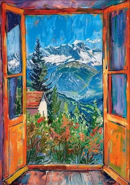 Plakat Henri Matisse Otwarte okno Wzór 12