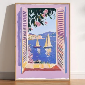 Otwarte okno wg Matisse'a - plakat fowizm Czekolada