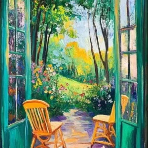 Plakat Henri Matisse Otwarte okno Wzór 1