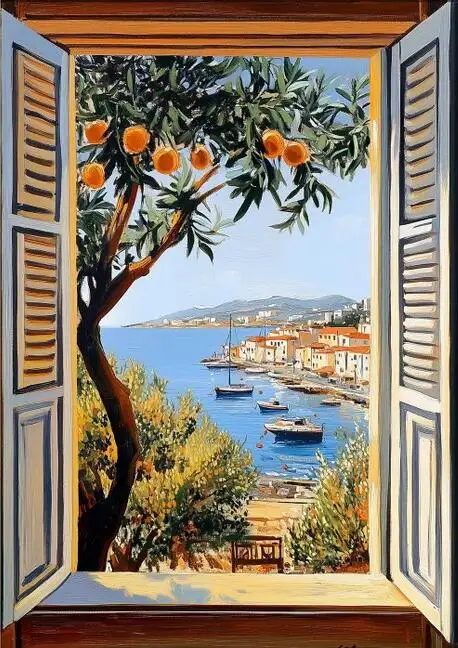 Plakat Henri Matisse Otwarte okno Wzór 3