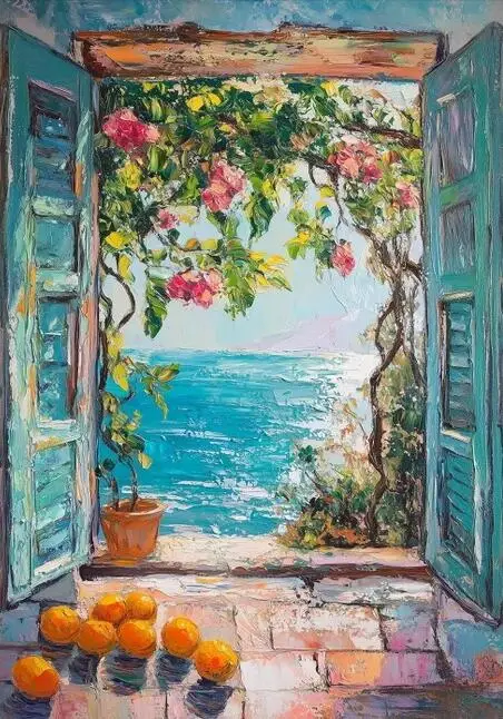 Plakat Henri Matisse Otwarte okno Wzór 4