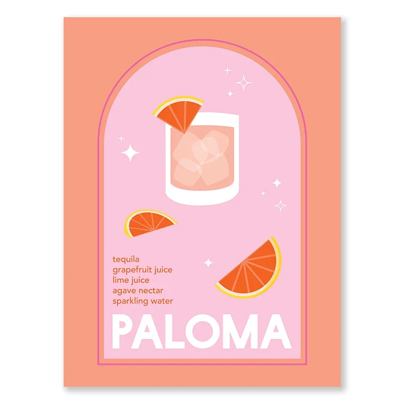 Plakat Matisse owoce i serce w stylu boho Granatowy