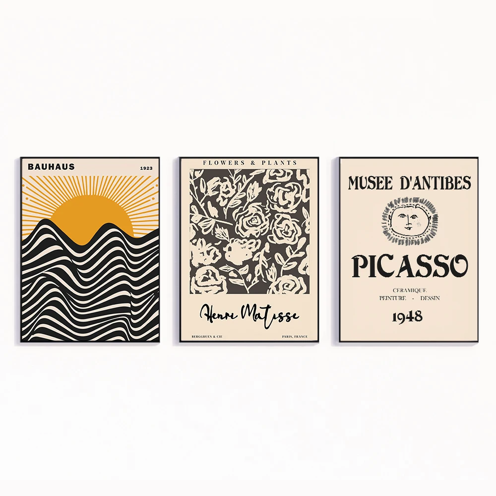 Matisse, Picasso, Bauhaus - plakat na plotnie Wzór 4