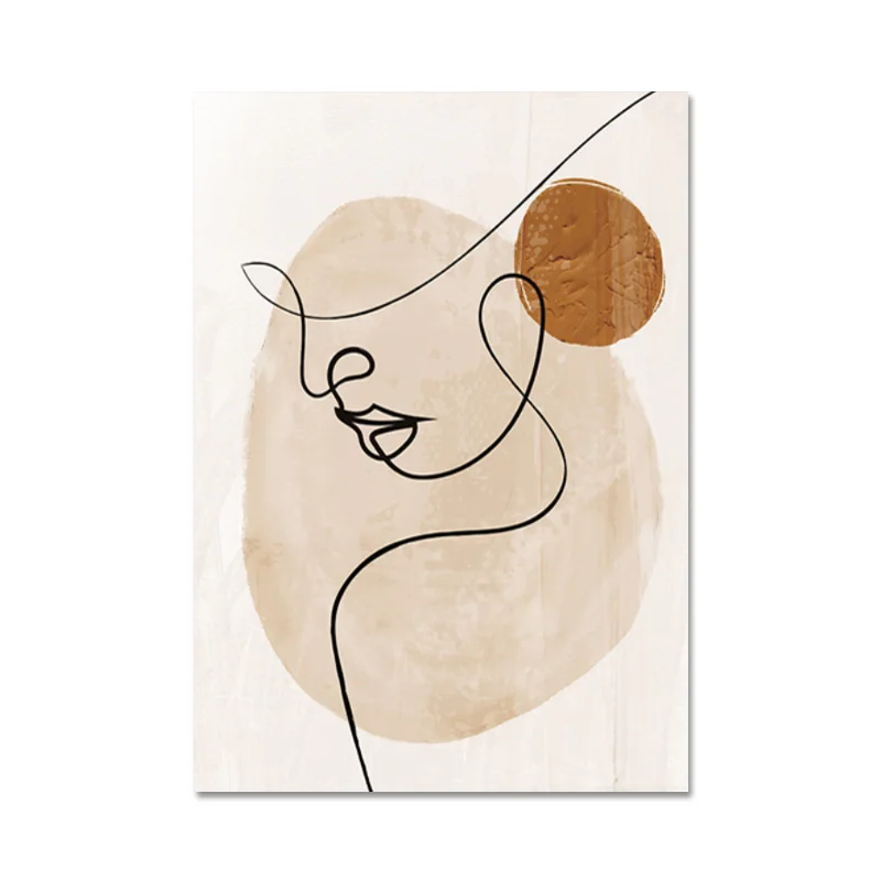 Plakat Matisse Twarz Line Art - Abstrakcja Wzór 4