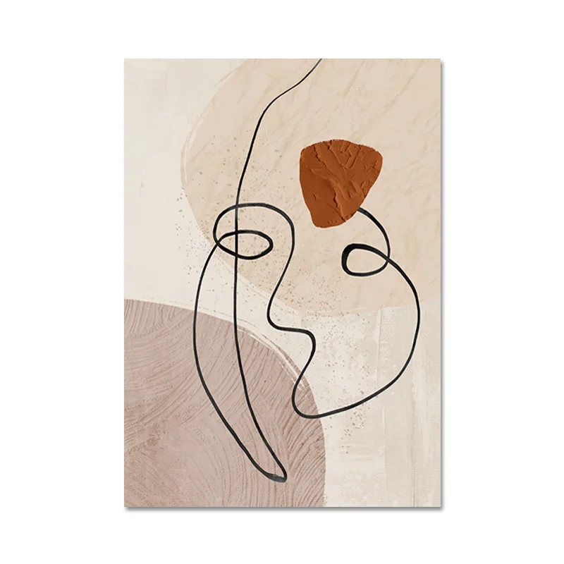 Plakat Matisse Twarz Line Art - Abstrakcja Wzór 7