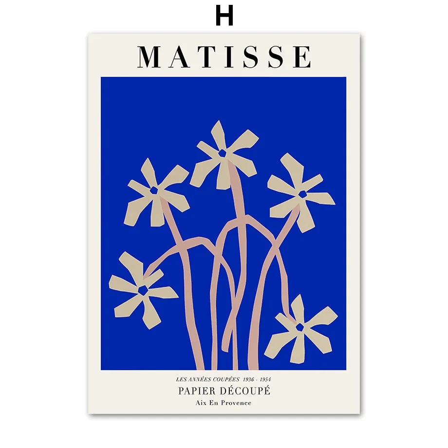 Plakat Matisse Warhol Motyle i Botanika Wzór 1