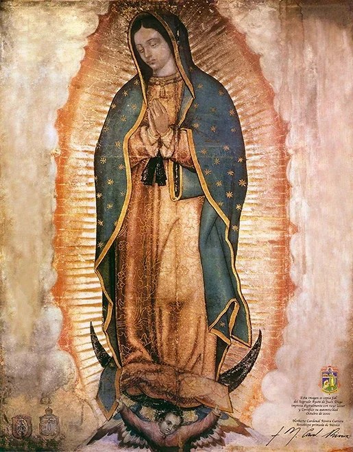 Plakat Matka Boska z Guadalupe Wzór 1