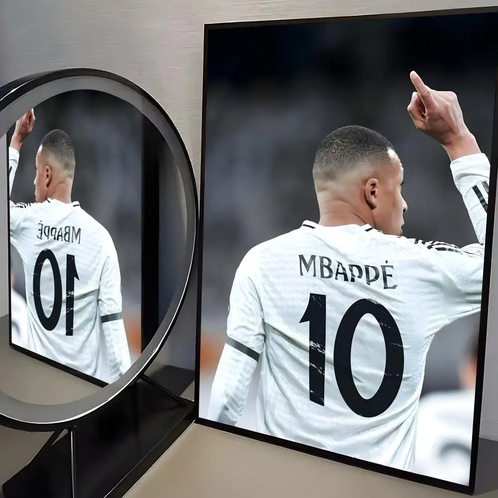 Plakat Mbappé Piłka Nożna Czarny1