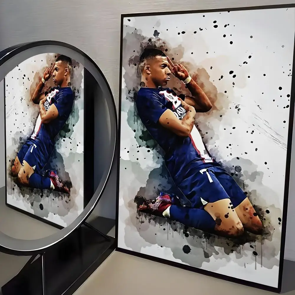 Plakat Mbappé Piłka Nożna Czarny5
