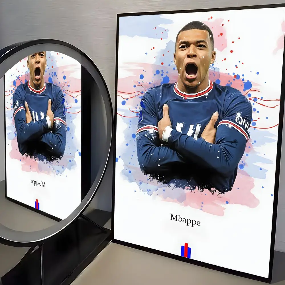 Plakat Mbappé Piłka Nożna Czarny7
