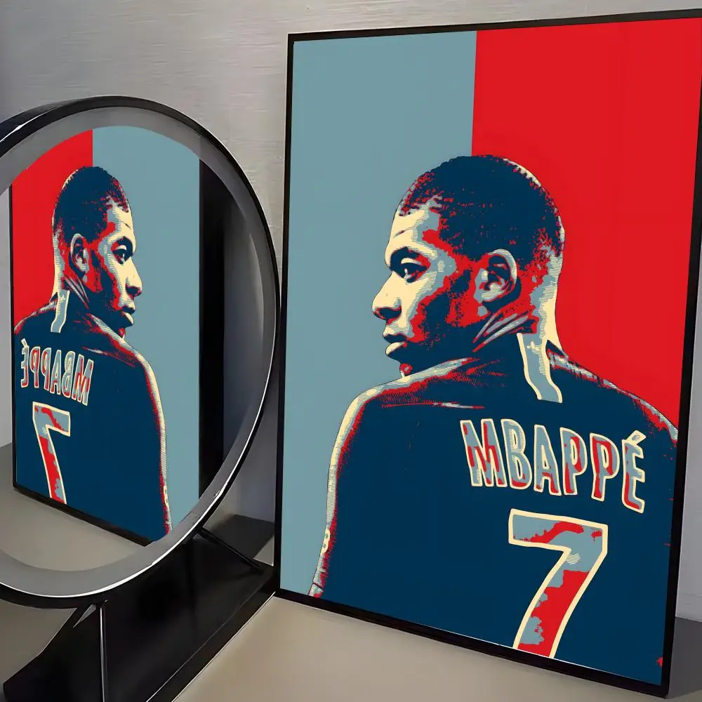 Plakat Mbappé Piłka Nożna Czarny8