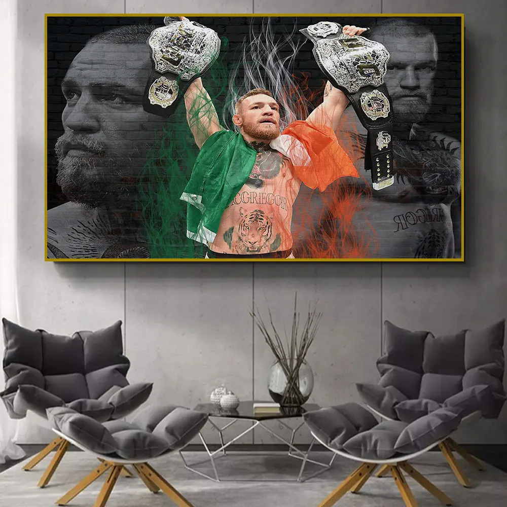 Plakat McGregor - motywacyjny plakat bokserski Wzór 1