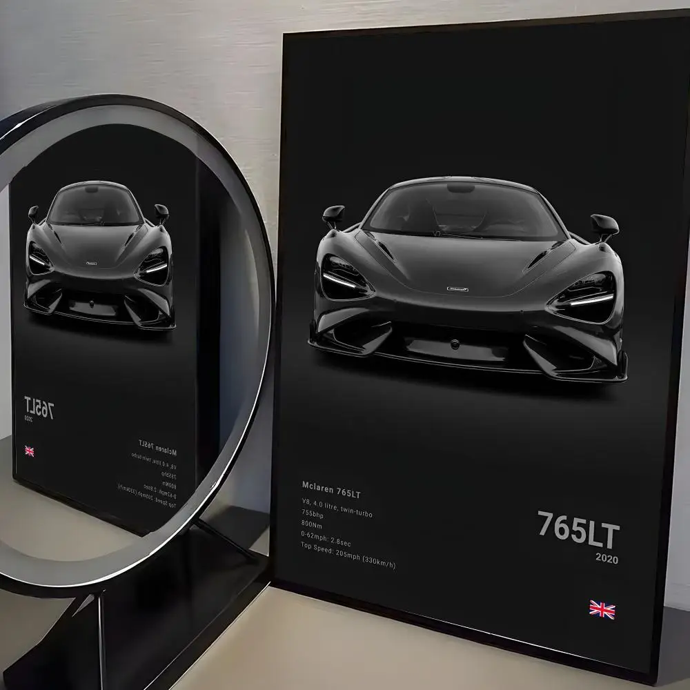 Plakat McLaren Senna Supercar Czarny5