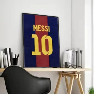 Plakat Messi numer 10 Jasny
