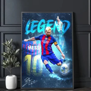 Lionel Messi - plakat piłkarski na ścianę Hei 10