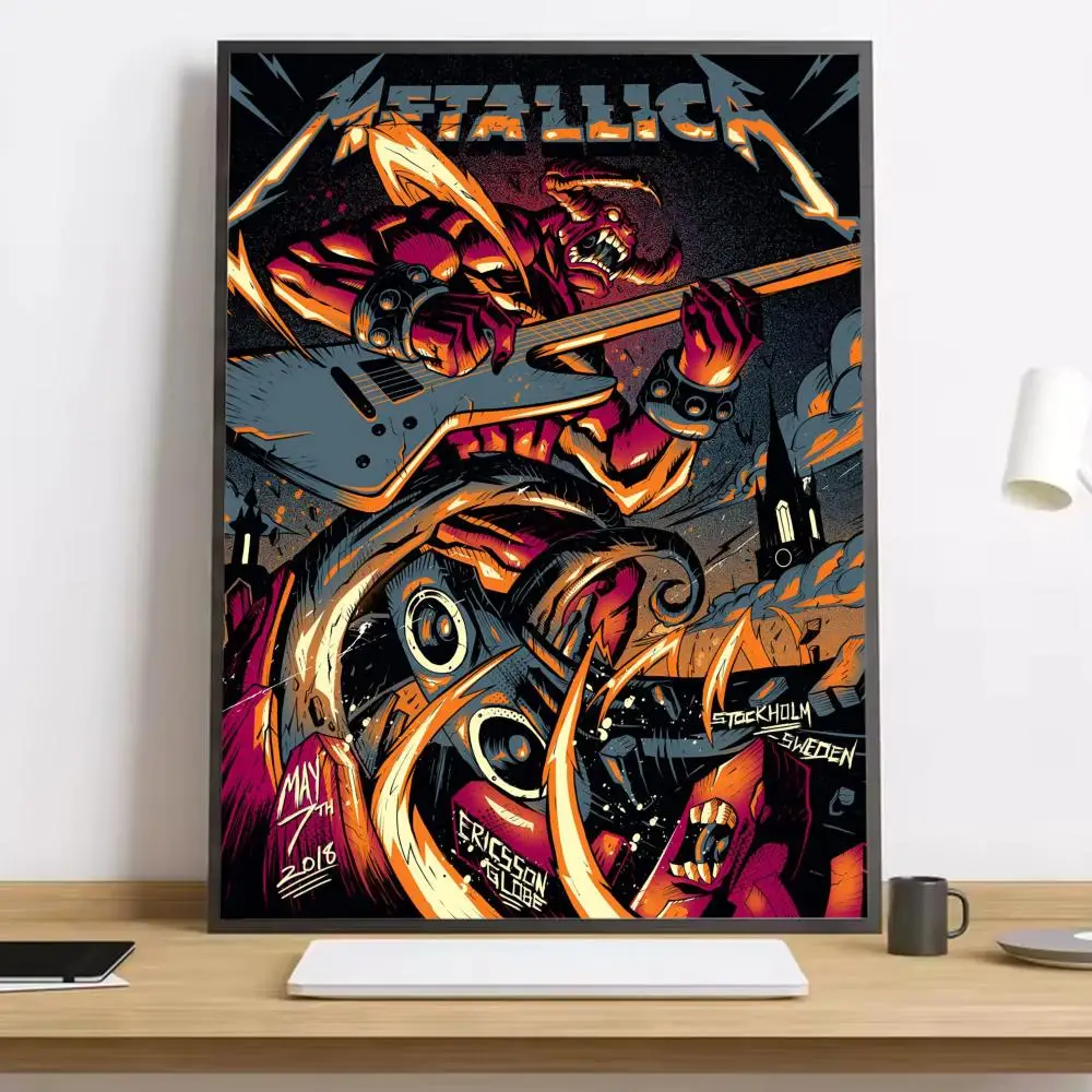 Plakat Metallica - rock i metal Czarny19