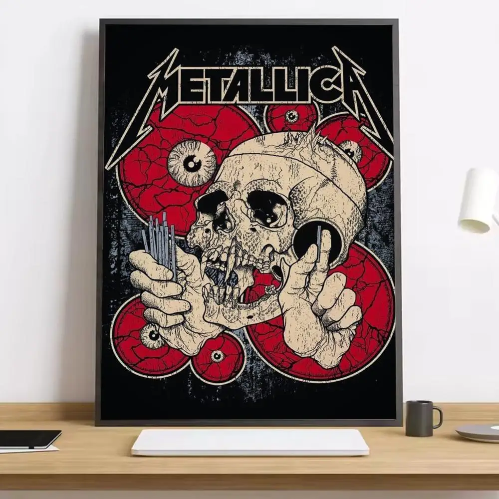 Plakat Metallica – rock i metal Czarny2