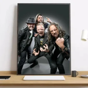 Plakat Metallica - rock i metal Czarny22