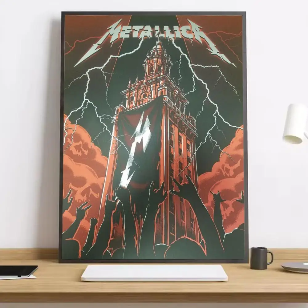 Plakat Metallica - rock i metal Czarny25
