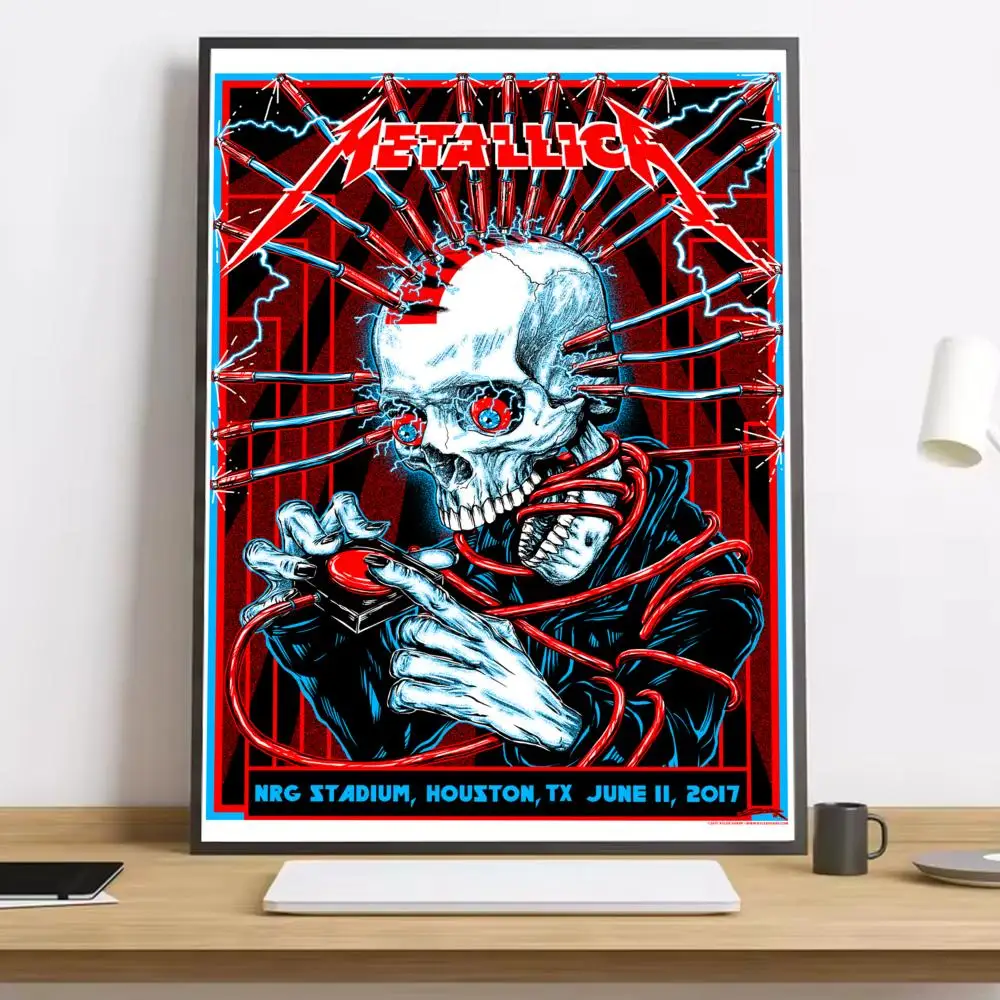 Plakat Metallica – rock i metal Czarny3