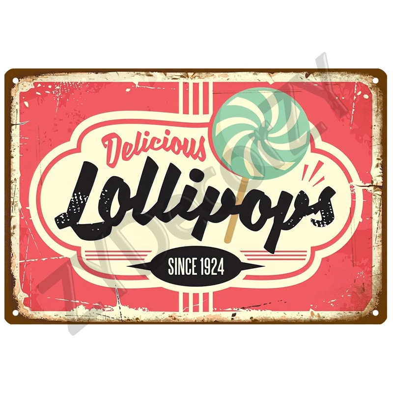 Plakat metalowy Diner retro vintage do kuchni śliwka