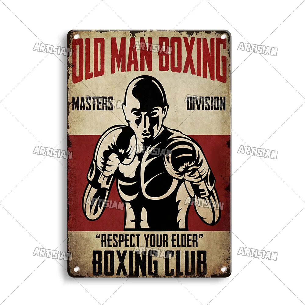 Plakat metalowy Gym - motywacyjna tablica fitness Granatowy