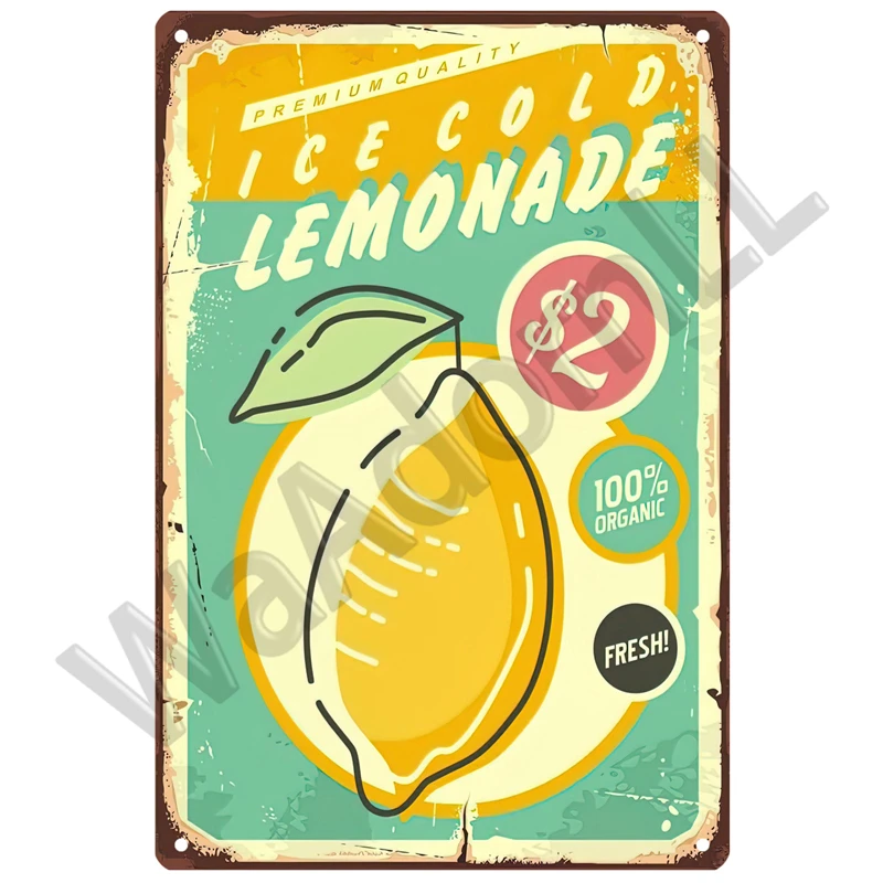 Plakat metalowy restauracyjny vintage do kuchni Burgundia