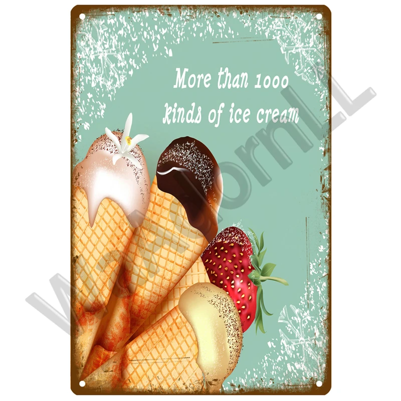 Plakat metalowy restauracyjny vintage do kuchni Czerwona róża