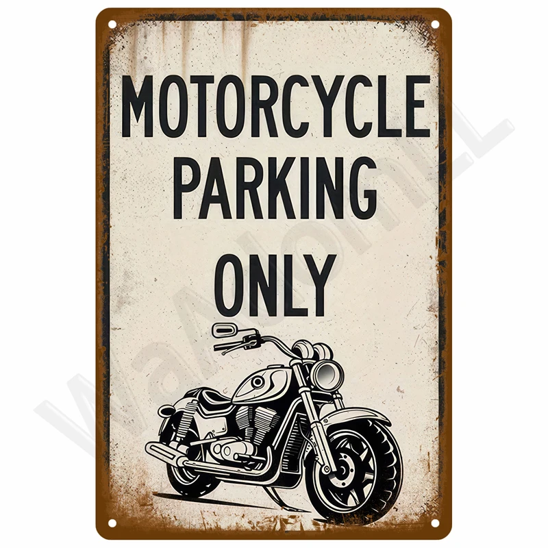 Plakat metalowy retro - vintage blaszany znak Wzór 4