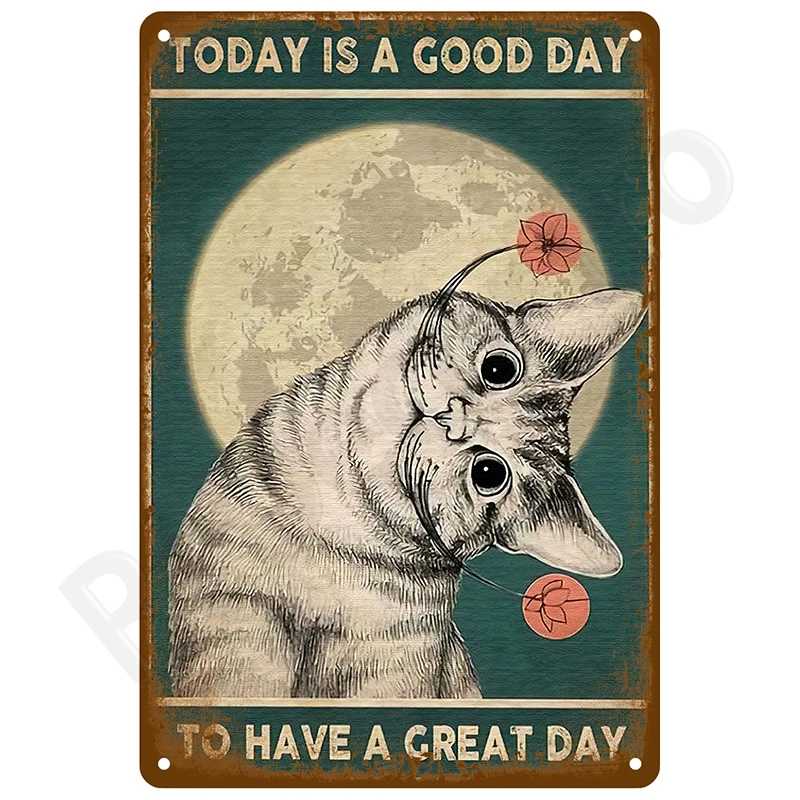 Plakat metalowy retro vintage do garażu i baru Wzór 5