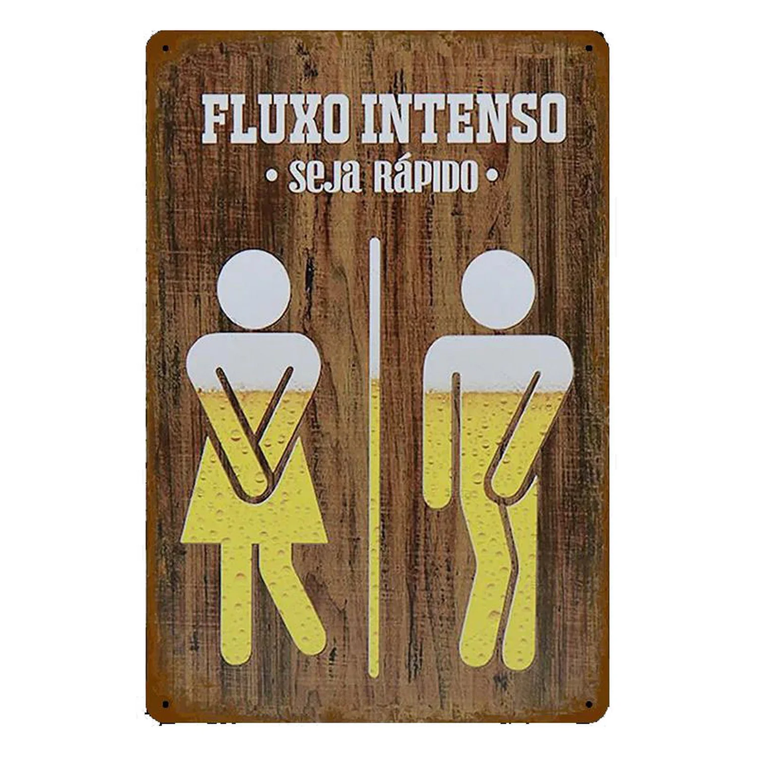 Plakat metalowy vintage retro do łazienki i baru Zielony jabłko