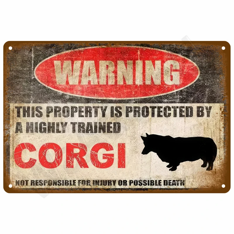Plakat metalowy vintage retro znak Wzór 8